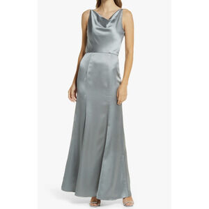 Chi Chi London Julianna Cowl Neck Satin Gown​​​​​​​​​​​